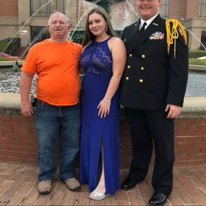 Blue dress for sale size 14. Message me